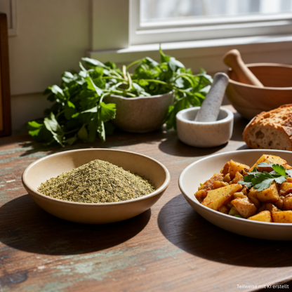 fried potatoes fine (seasoning preparation)