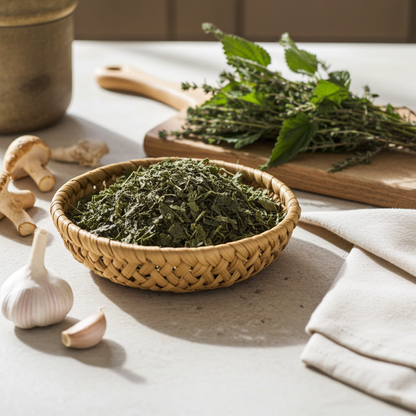 nettle leaves (chopped)
