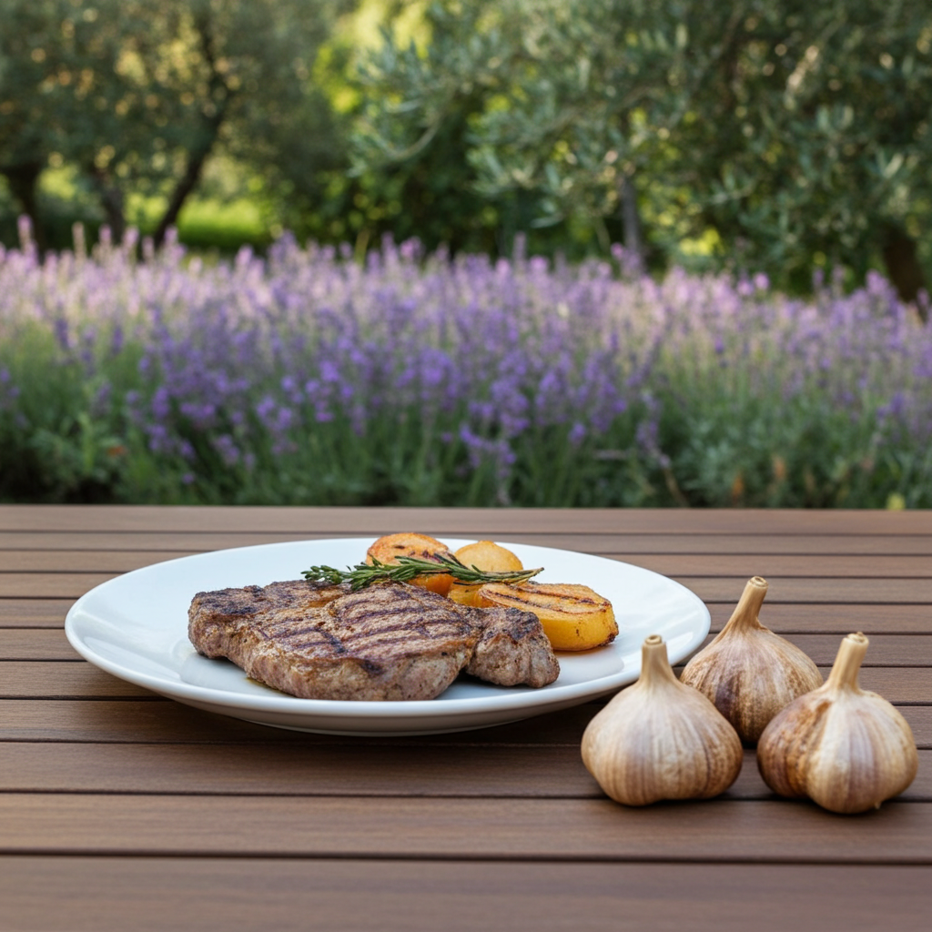 Geräucherter Knoblauch Knolle