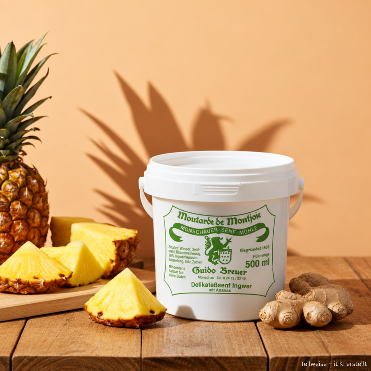 Ingwer-Ananas-Senf - Monschauer Senf - 500 ml