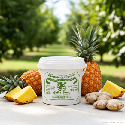 Ingwer-Ananas-Senf - Monschauer Senf - 500 ml