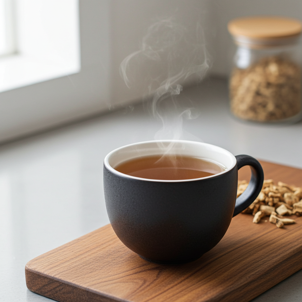 Racine de calamus pelée et coupée