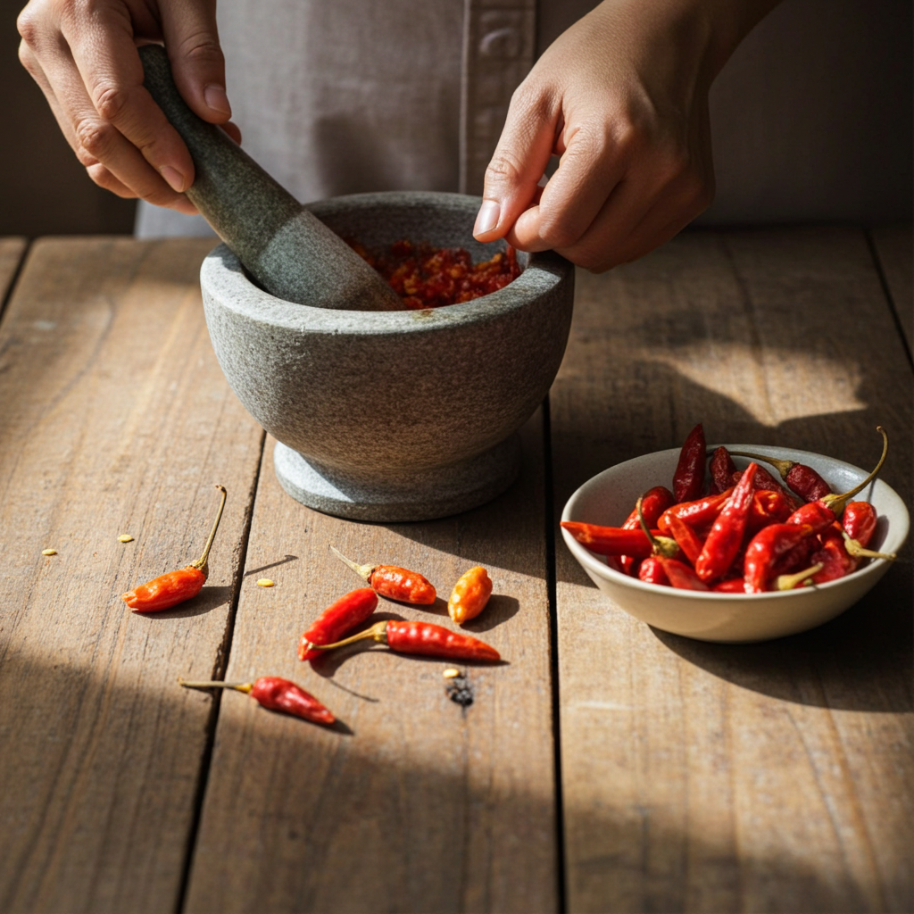 Piments entiers, Pili Pili