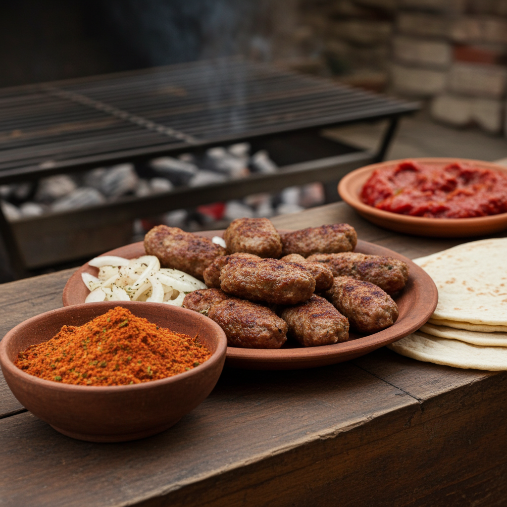 minced meat (spice mixture)
