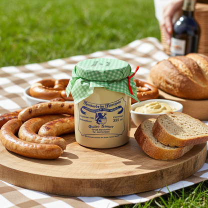 Wildkräuter mit Bärlauch Monschauer Senf Historische Senfmühle Monschau 335 ml