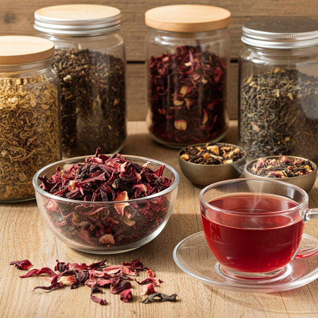 Hibiscus flowers (cut) - Hibiscus tea