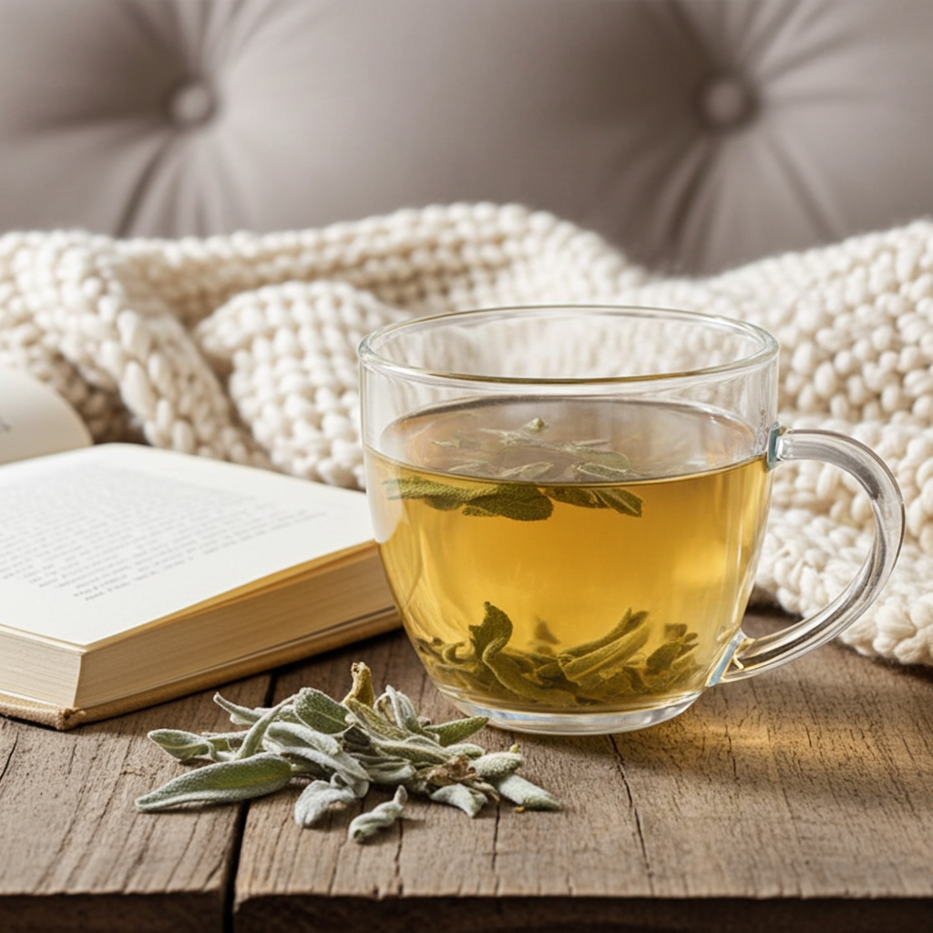 whole sage leaves - sage tea