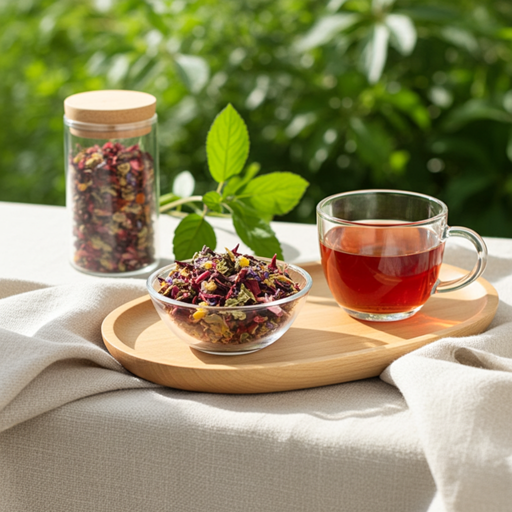 refreshing tea (herbal tea)