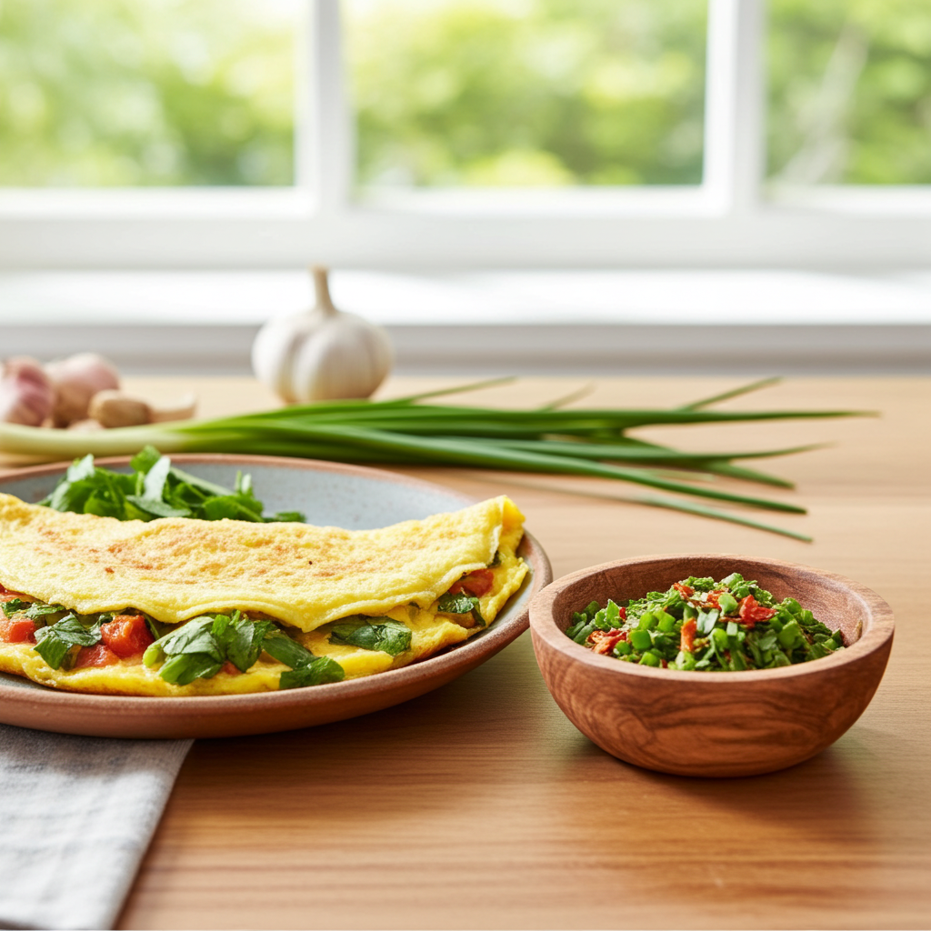 Rührei-Omelette (Gewürzzubereitung)
