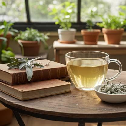 whole sage leaves - sage tea