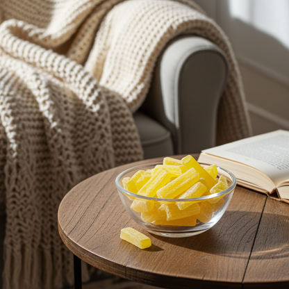 Anisstäbchen Kräuterbonbons Nahaufnahme