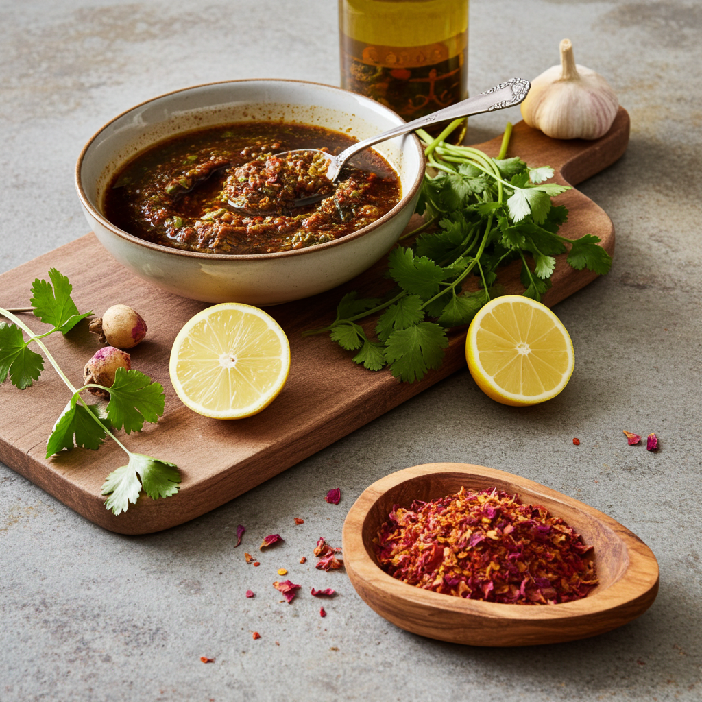 rose harissa (spice preparation)