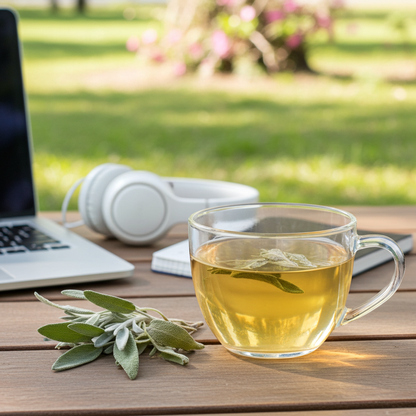whole sage leaves - sage tea