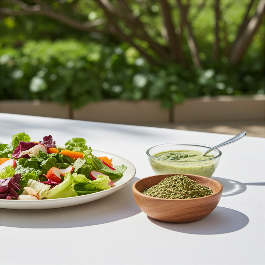 dipping garden herbs (spice preparation)